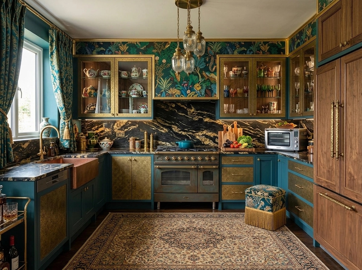 Interior design in Maximalist style — Kitchen by GenRoom AI