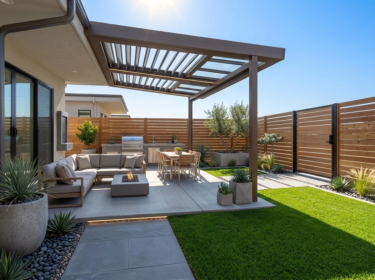 Landscape design in Contemporary Yard style — Yard by GenRoom AI