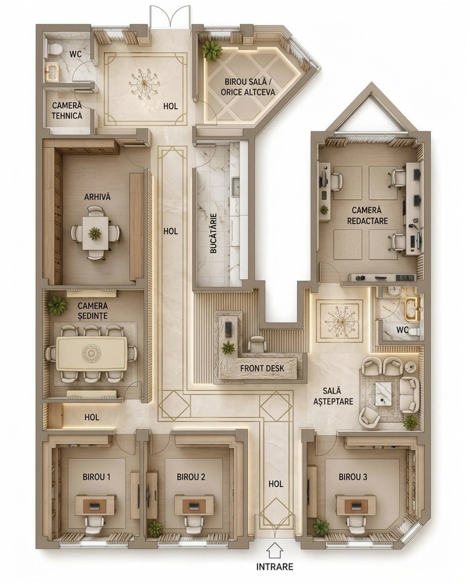 Interior design in Contemporary style — office_space by GenRoom AI