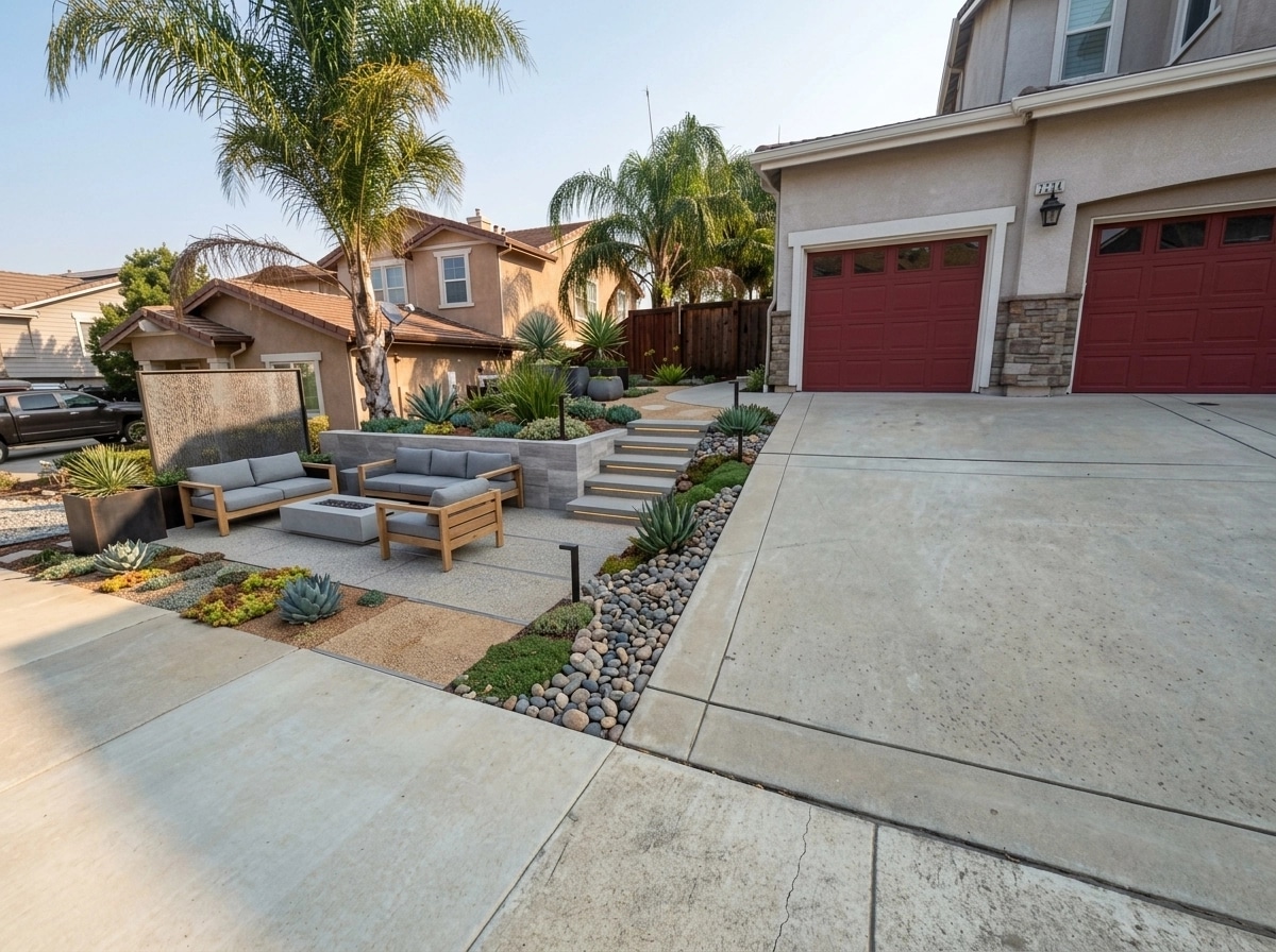 Landscape design in Contemporary Yard style — Yard by GenRoom AI
