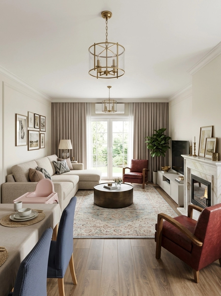 Interior design in Transitional style — Living Room by GenRoom AI