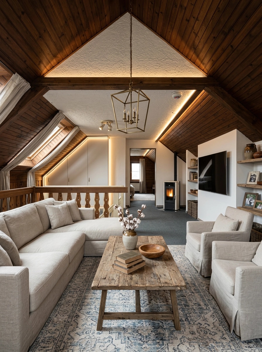 Modern Farmhouse Living Room design — interior photo by GenRoom AI