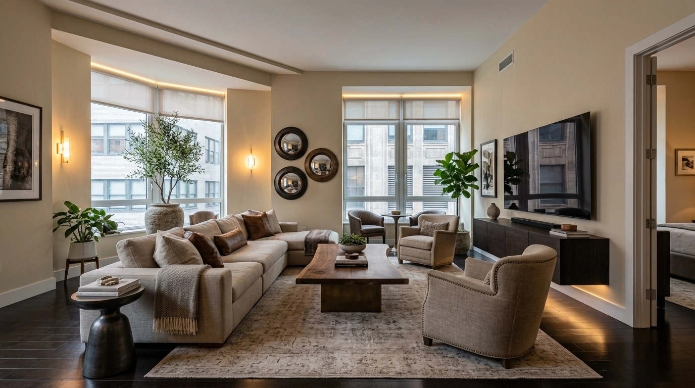Interior design in Contemporary style — Living Room by GenRoom AI
