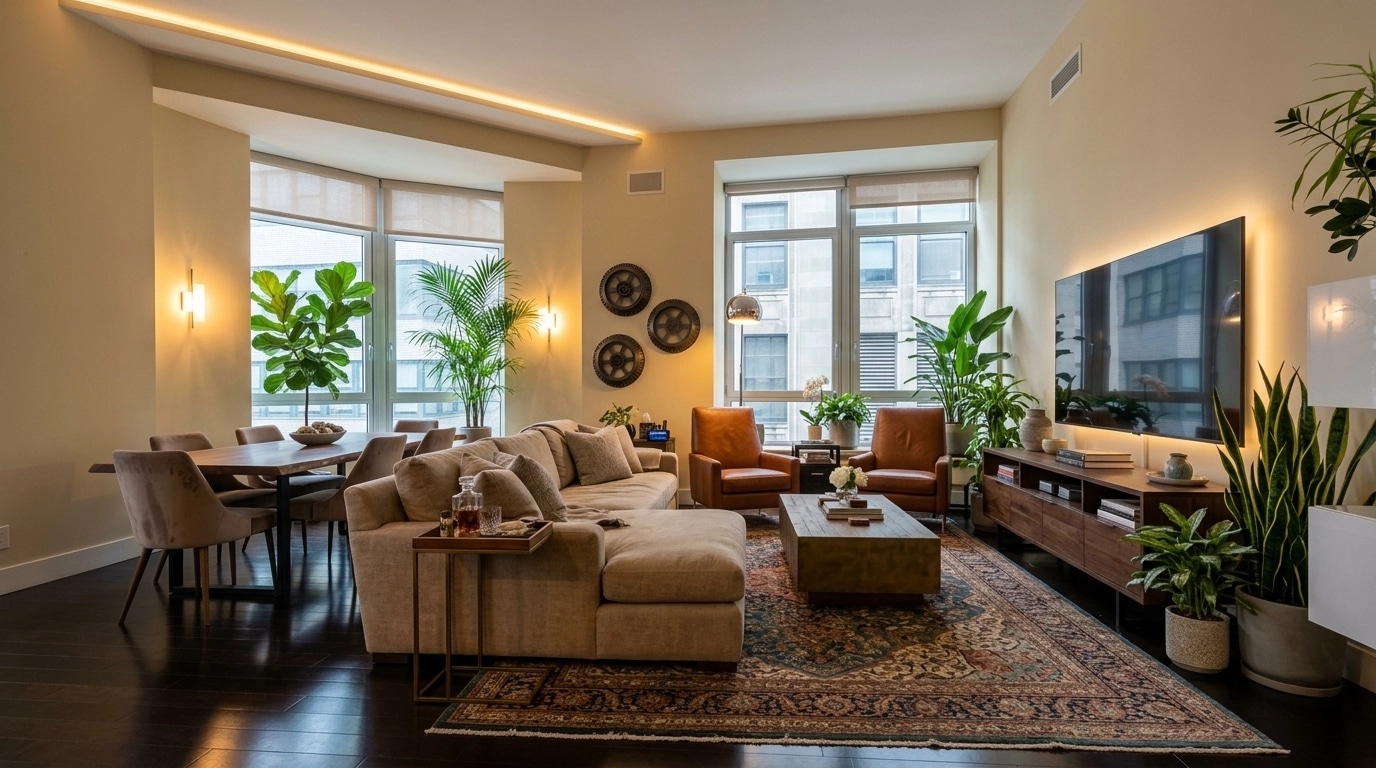 Interior design in Transitional style — Living Room by GenRoom AI