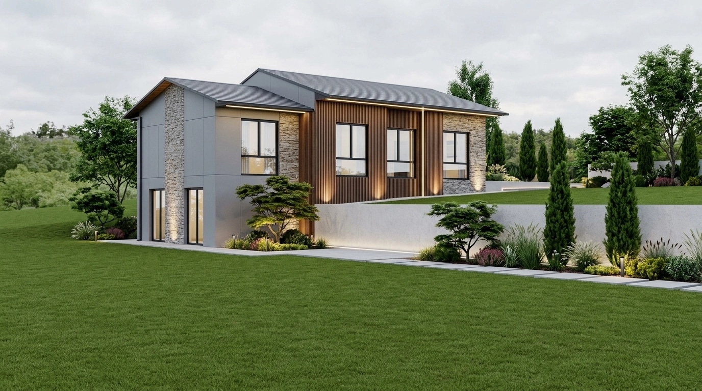 Contemporary Facade Facade design — facade photo by GenRoom AI
