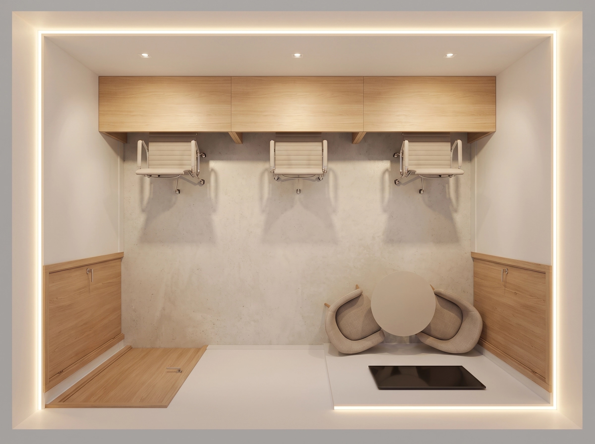 Interior design in Minimalism style — Living Room by GenRoom AI