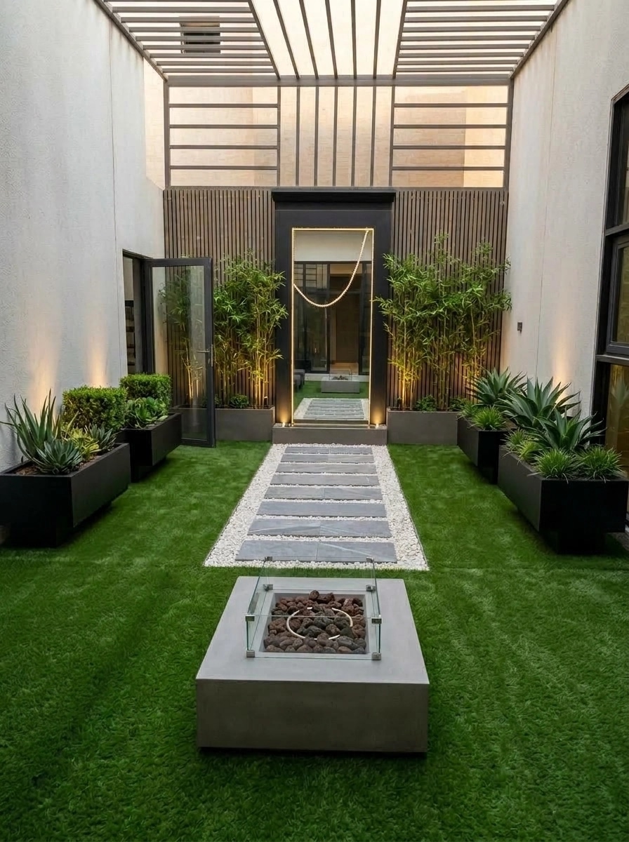 Landscape design in Contemporary Yard style — Yard by GenRoom AI