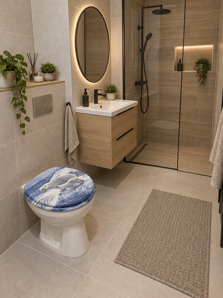 Minimalism Bathroom design — interior photo by GenRoom AI