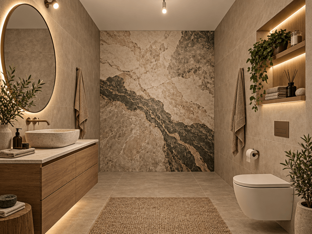 Bathroom interior in Contemporary style — photo by GenRoom AI