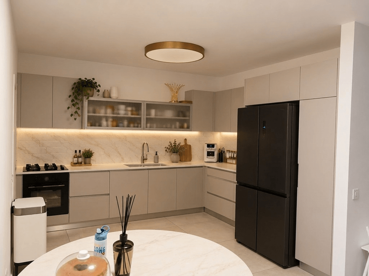 Kitchen interior in no_style style — photo by GenRoom AI