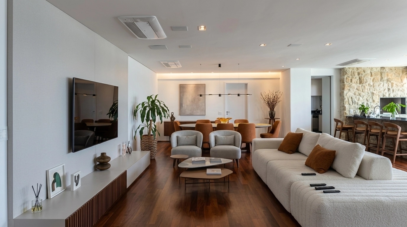 Interior design in Minimalism style — Living Room by GenRoom AI