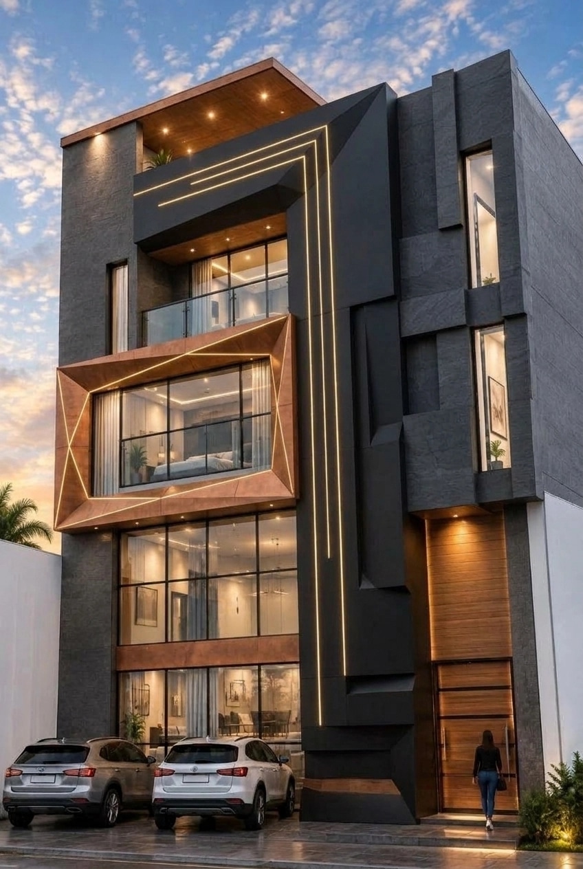 Contemporary Facade Facade design — facade photo by GenRoom AI