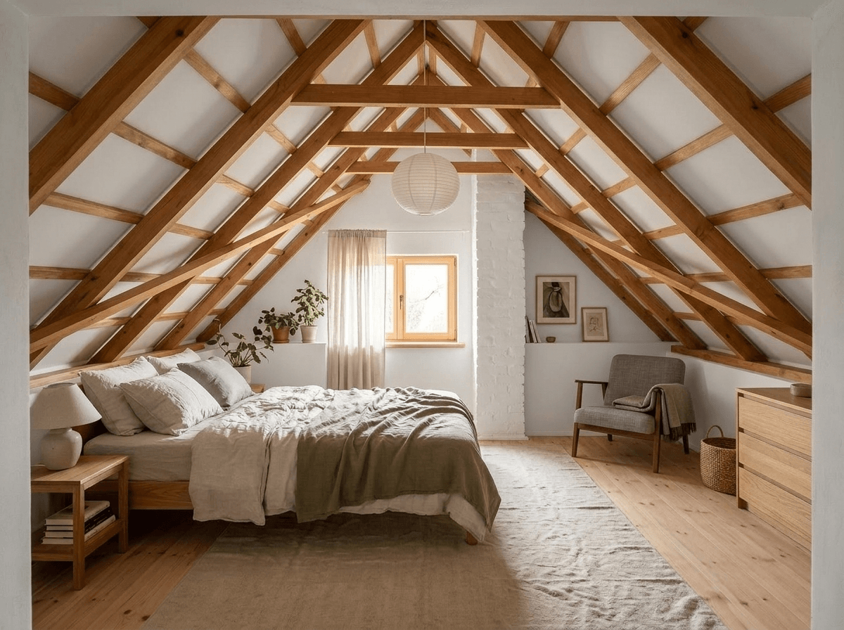 Interior design in Scandinavian style — Bedroom by GenRoom AI