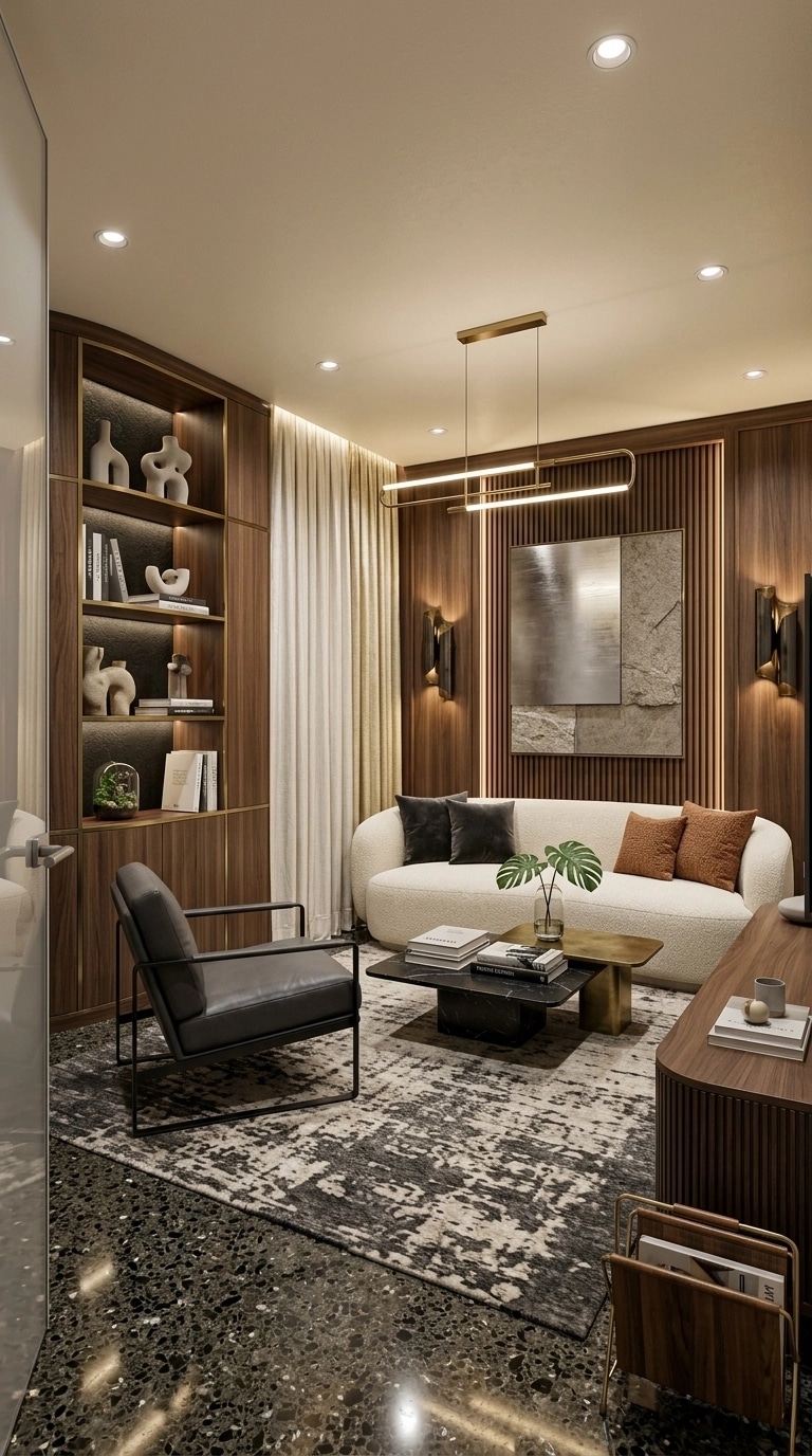 Interior design in Contemporary style — Living Room by GenRoom AI