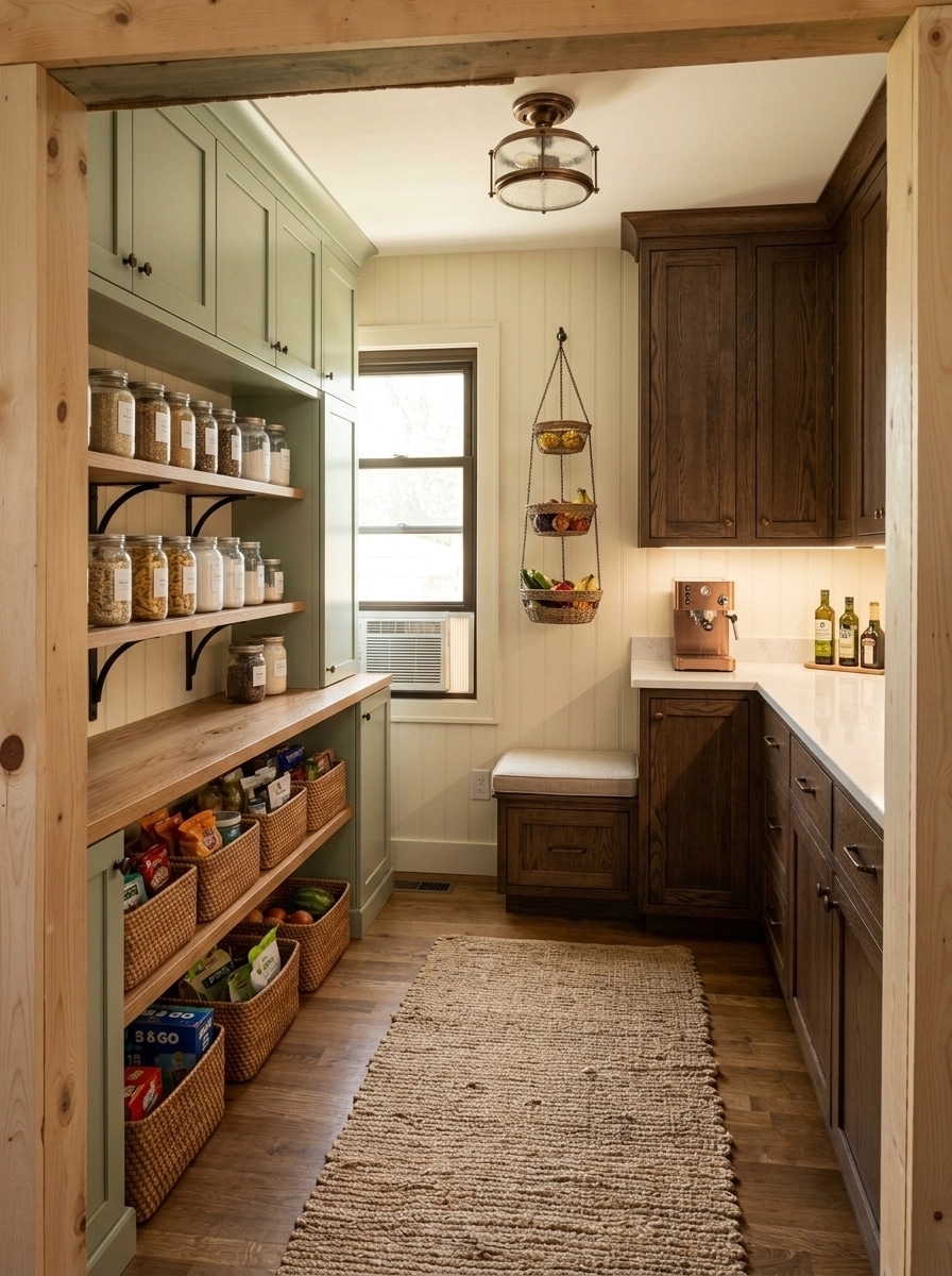 Interior design in Modern Farmhouse style — pantry by GenRoom AI