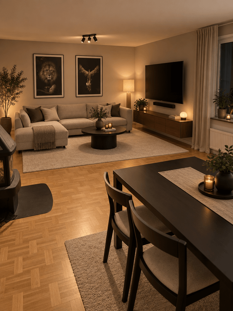 Minimalism Oturma Odası design — interior photo by GenRoom AI
