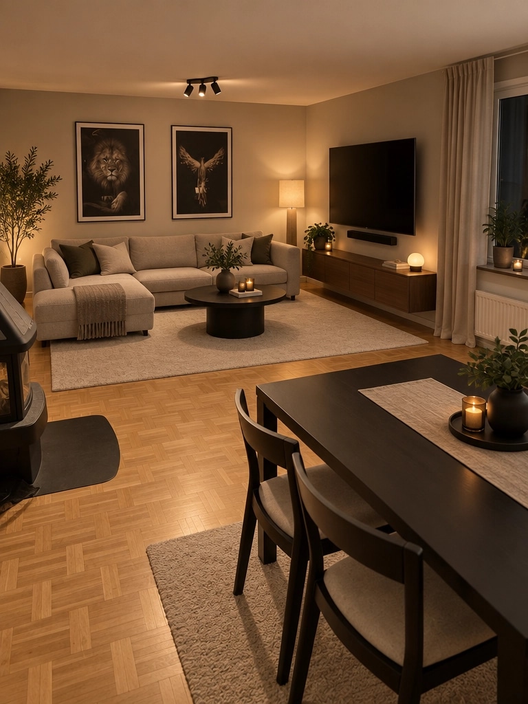Interior design in Minimalism style — Living Room by GenRoom AI