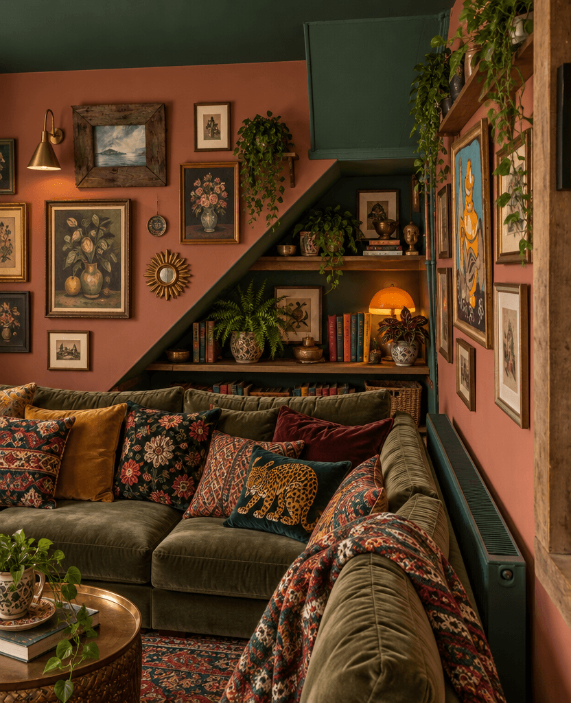 Maximalist Living Room design — interior photo by GenRoom AI
