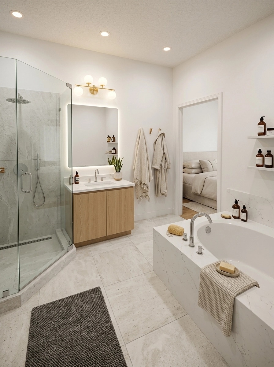 Interior design in Scandinavian style — Bathroom by GenRoom AI