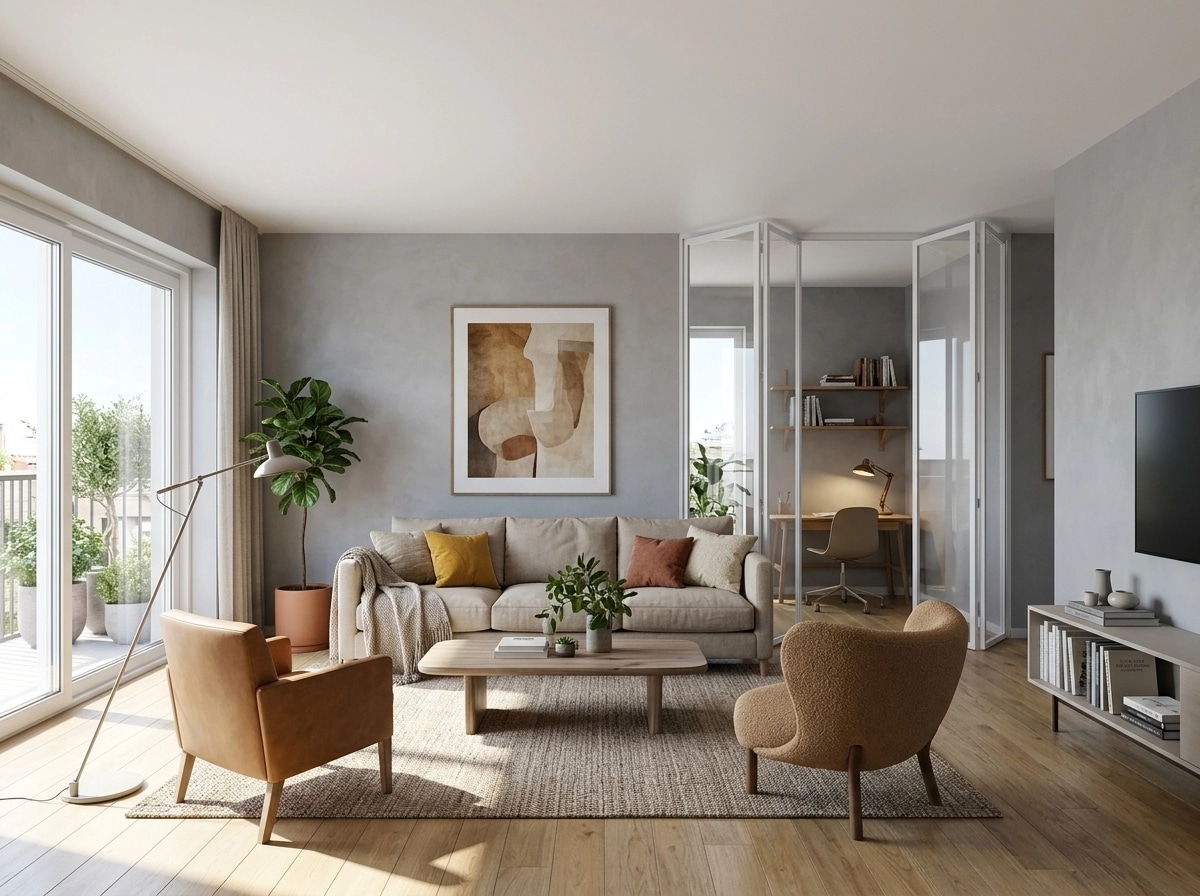 Scandinavian Living Room design — interior photo by GenRoom AI
