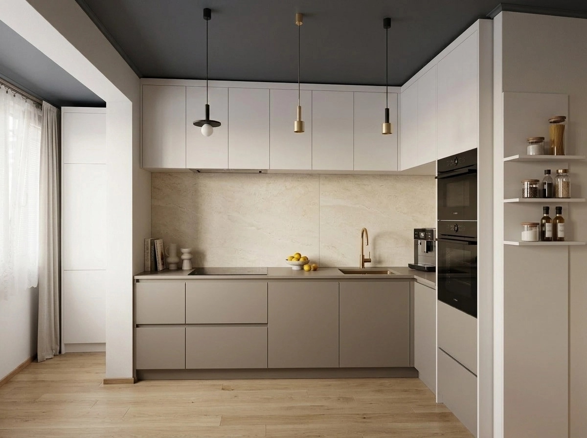 Minimalism Kitchen design — interior photo by GenRoom AI