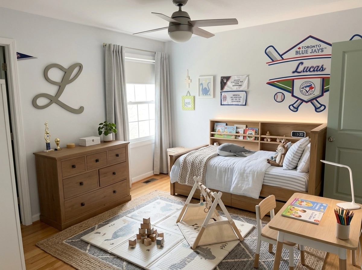 Interior design in Scandinavian style — Kids Room by GenRoom AI