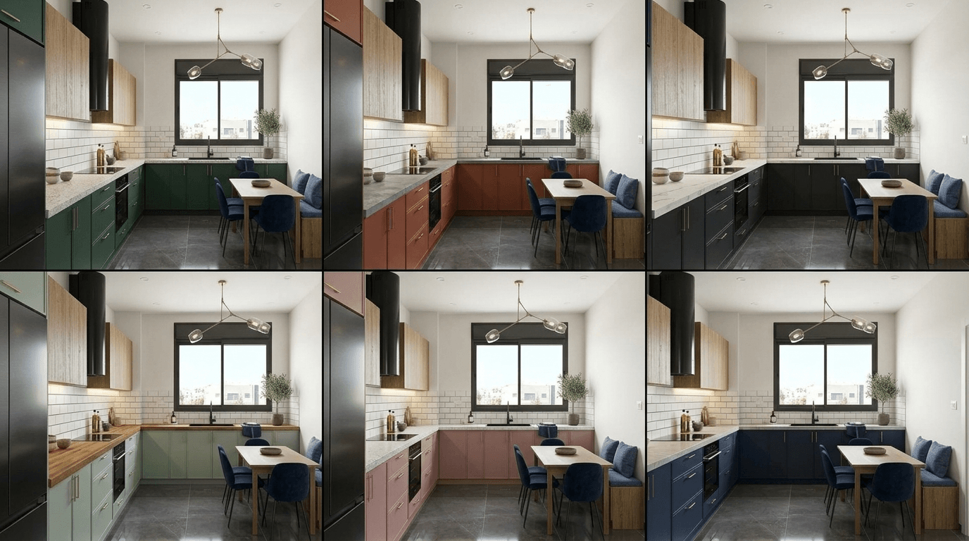 Kitchen interior in no_style style — photo by GenRoom AI