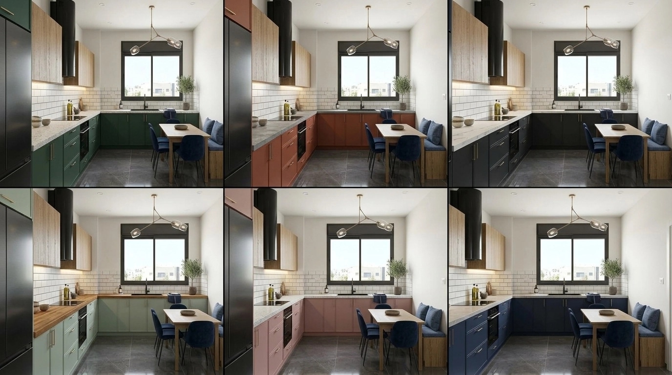 Kitchen interior in no_style style — photo by GenRoom AI