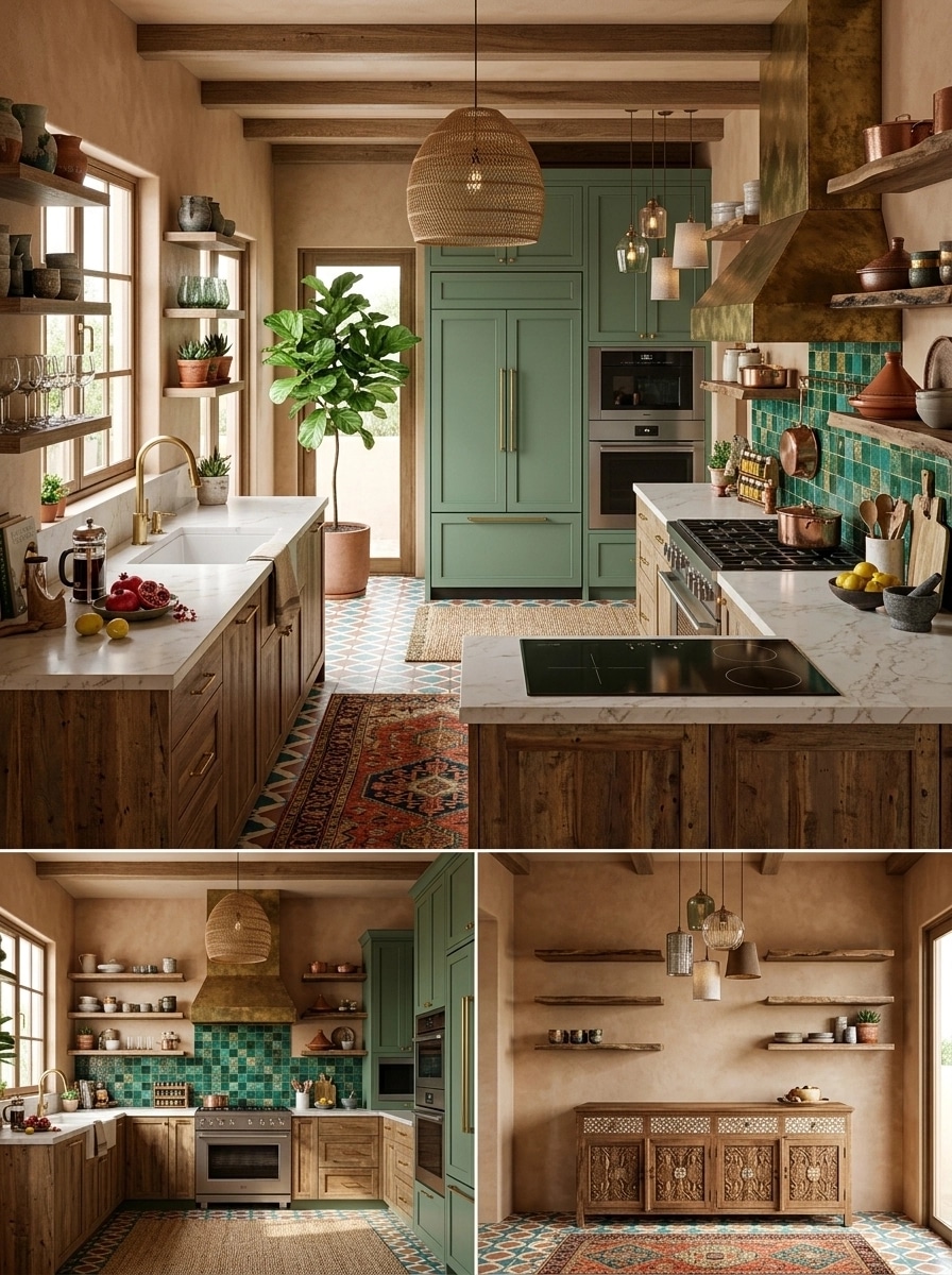 Bohemian Kitchen design — interior photo by GenRoom AI