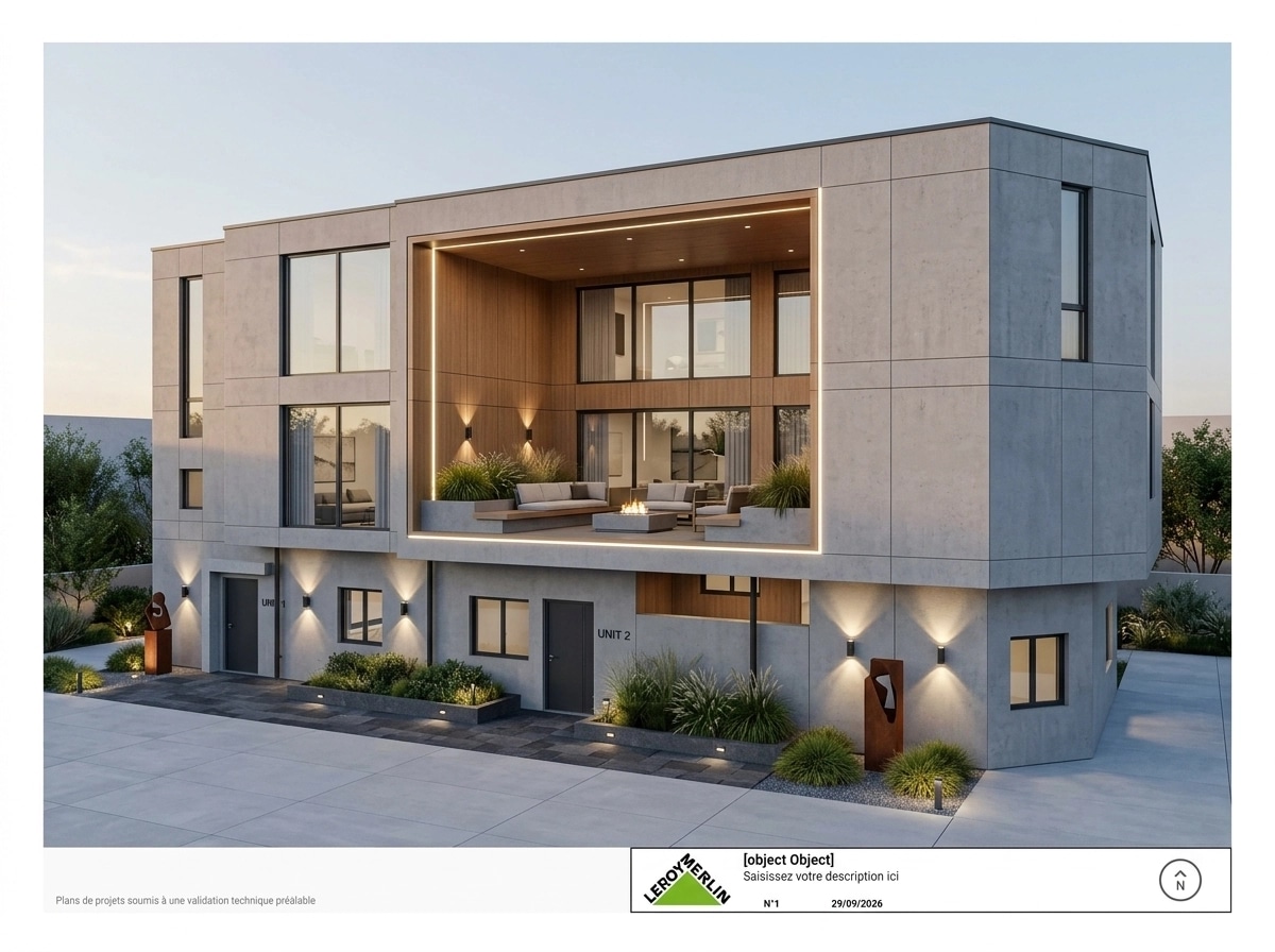 Contemporary Facade Facade design — facade photo by GenRoom AI