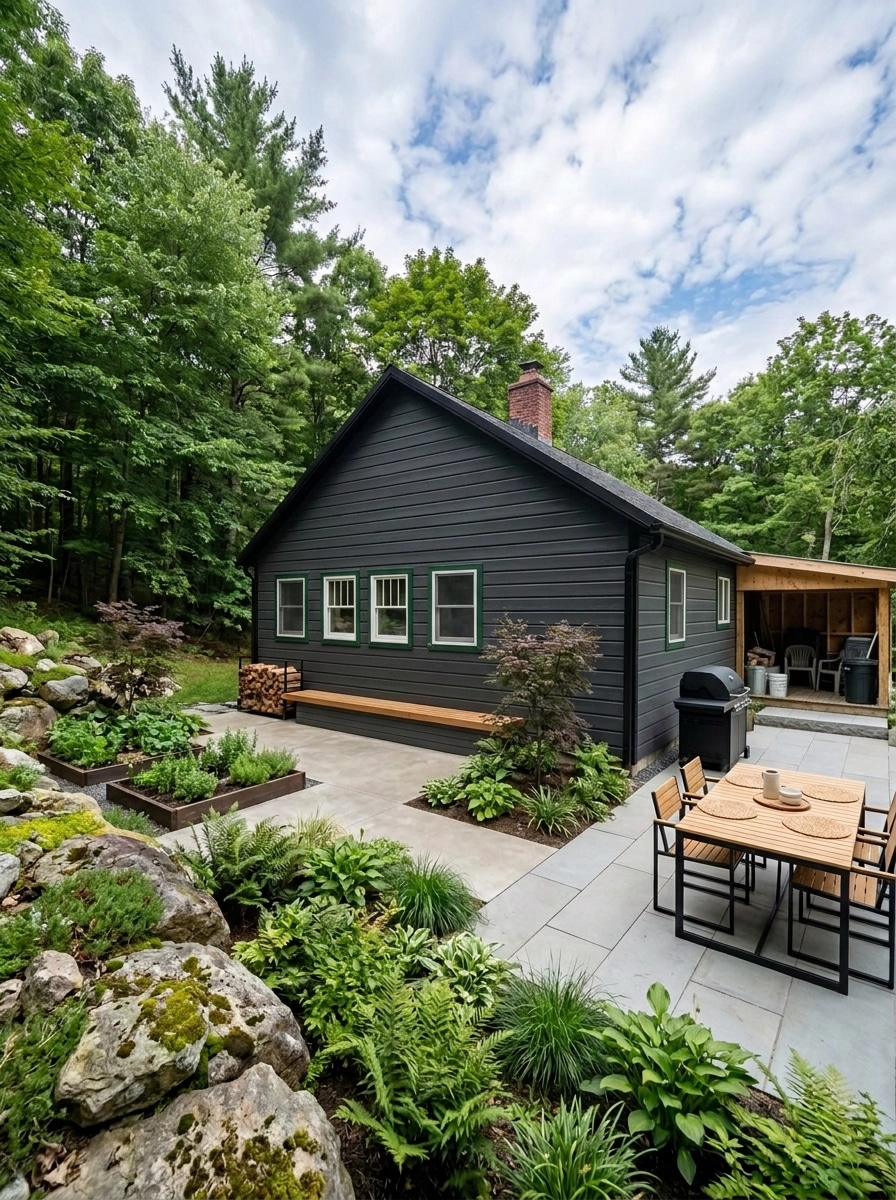 Landscape design in Scandinavian Garden style — Yard by GenRoom AI