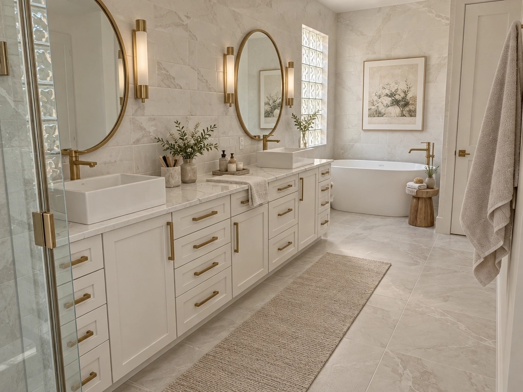 Minimalism Bathroom design — interior photo by GenRoom AI