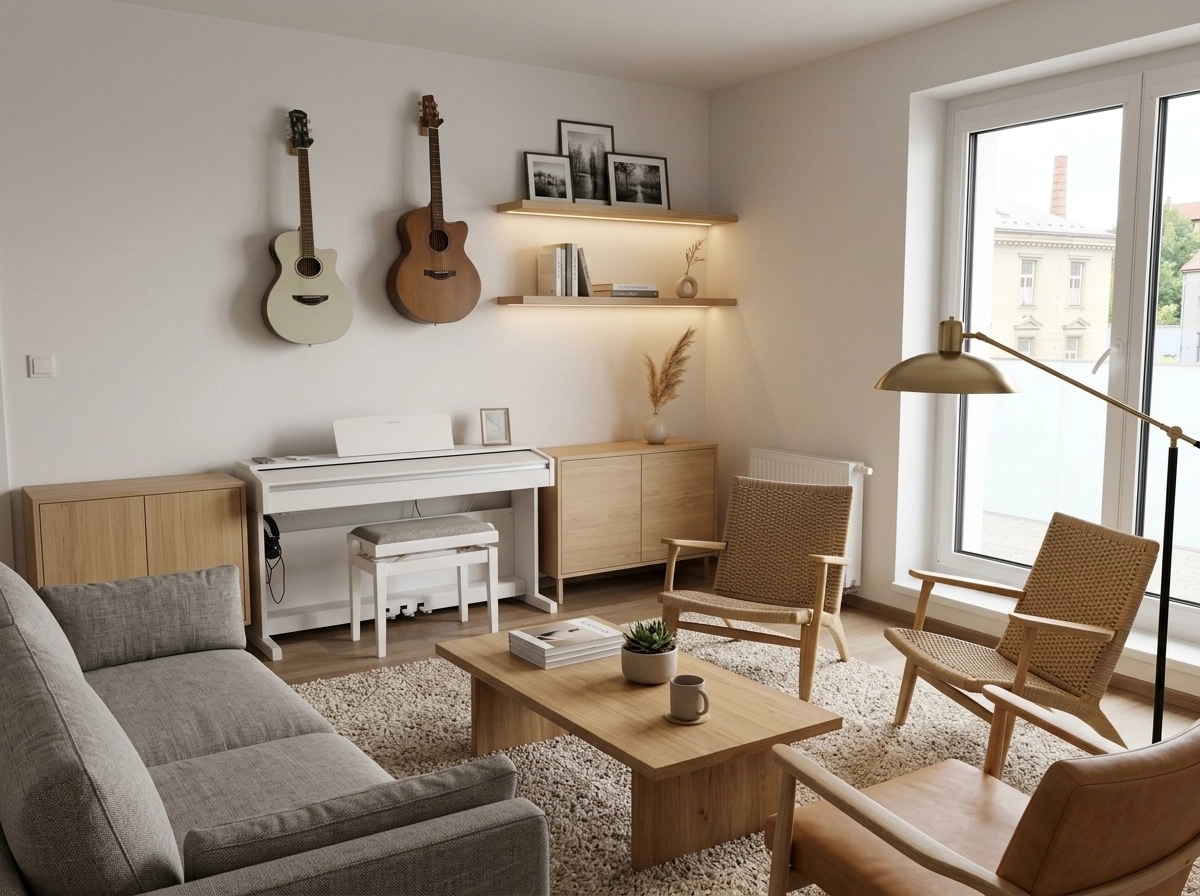 Scandinavian Living Room design — interior photo by GenRoom AI