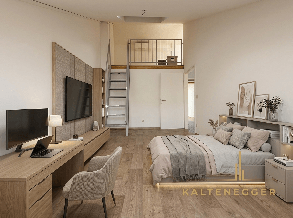 Contemporary Bedroom design — interior photo by GenRoom AI