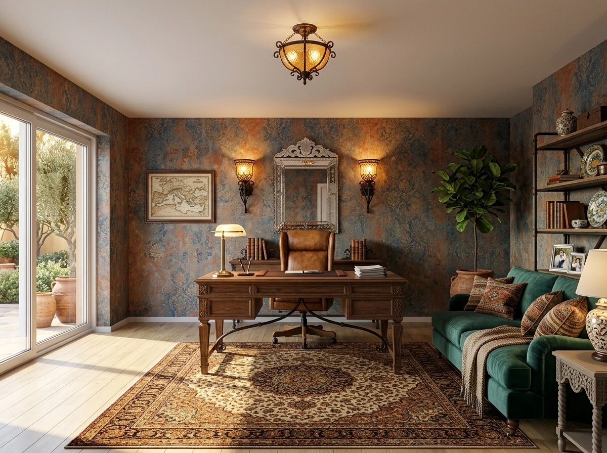 Interior design in Mediterranean style — Office by GenRoom AI