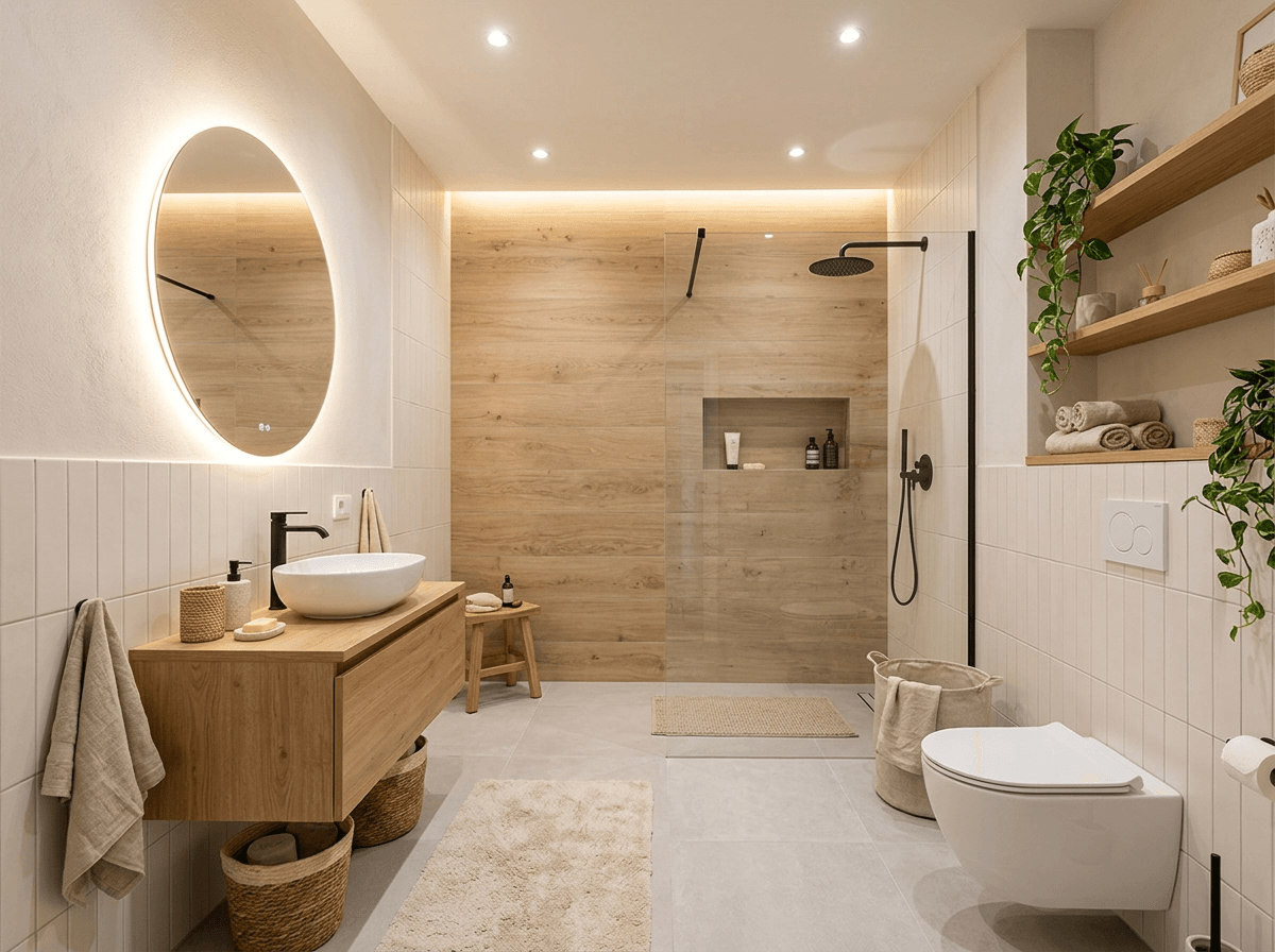 Interior design in Scandinavian style — Bathroom by GenRoom AI