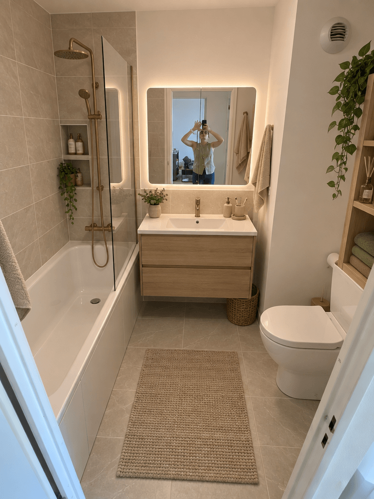 Bathroom interior in no_style style — photo by GenRoom AI