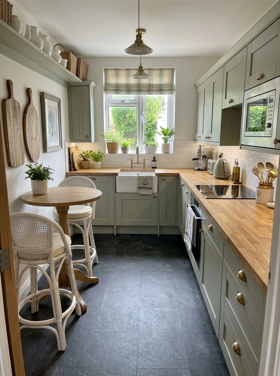 Kitchen interior in Coastal / Hamptons style — photo by GenRoom AI