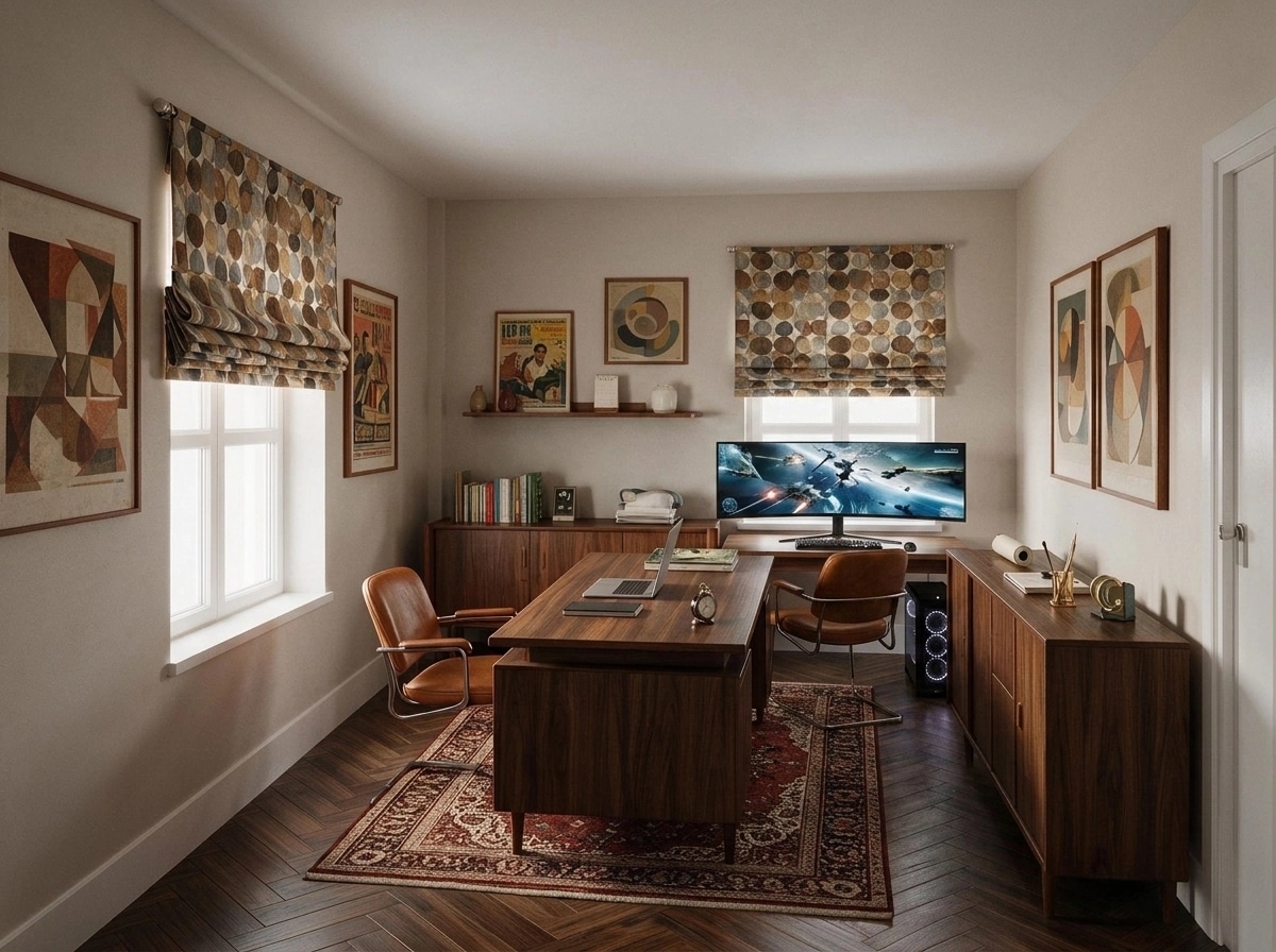 Design d'intérieur en style Mid-Century Modern — dining_room par GenRoom AI