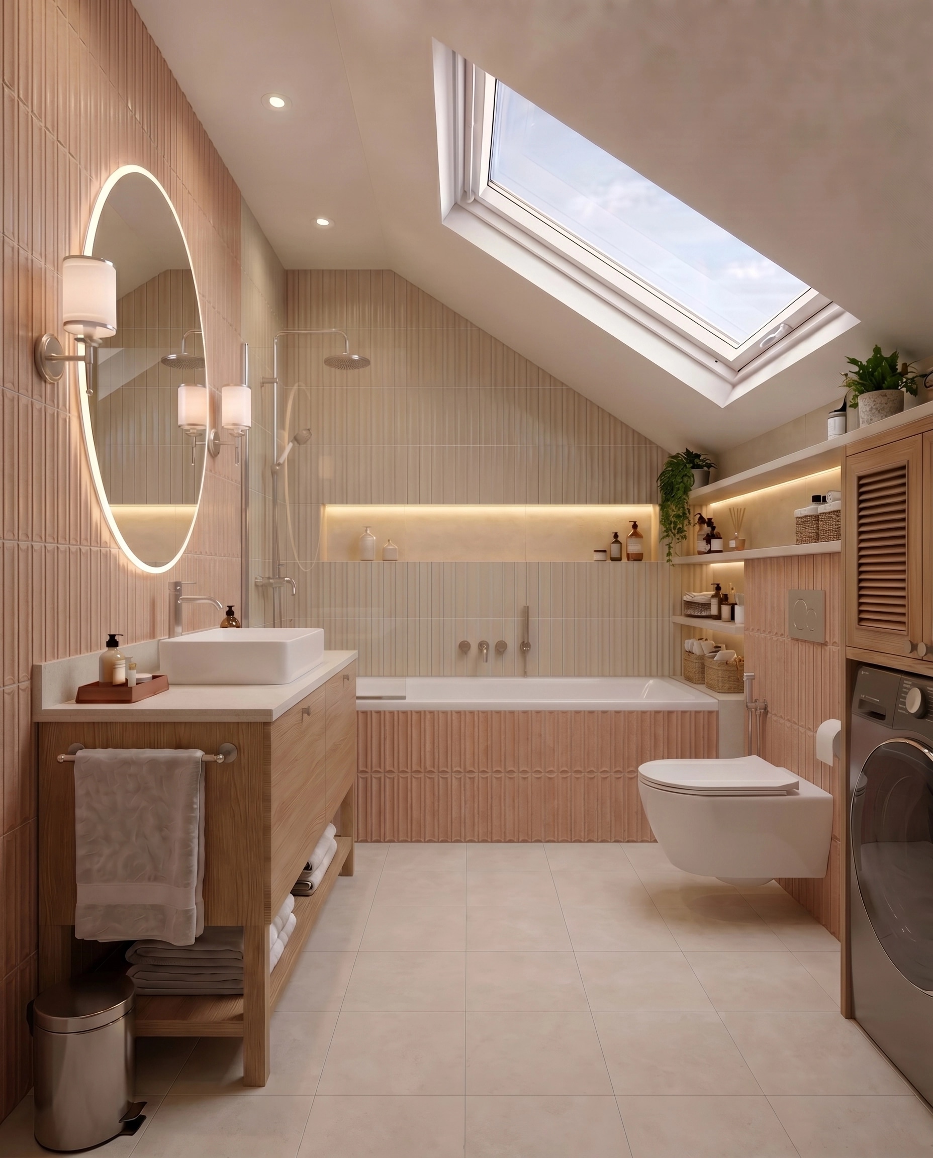 Interior design in Transitional style — Bathroom by GenRoom AI