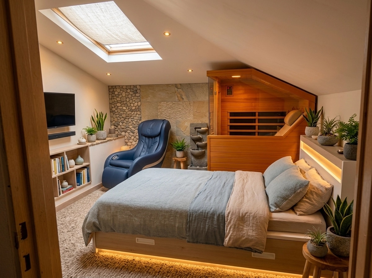 Interior design in Biophilic style — Bedroom by GenRoom AI