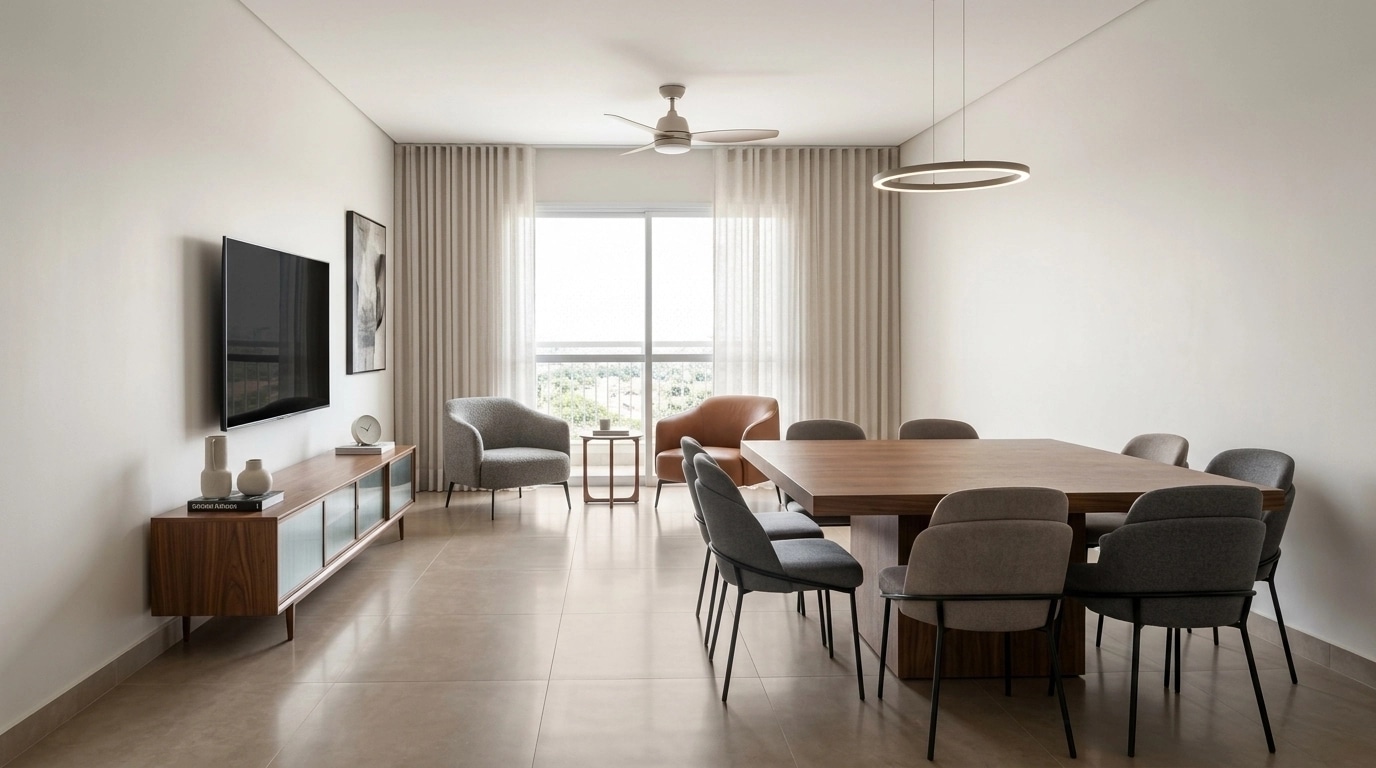 Interior design in Contemporary style — Living Room by GenRoom AI