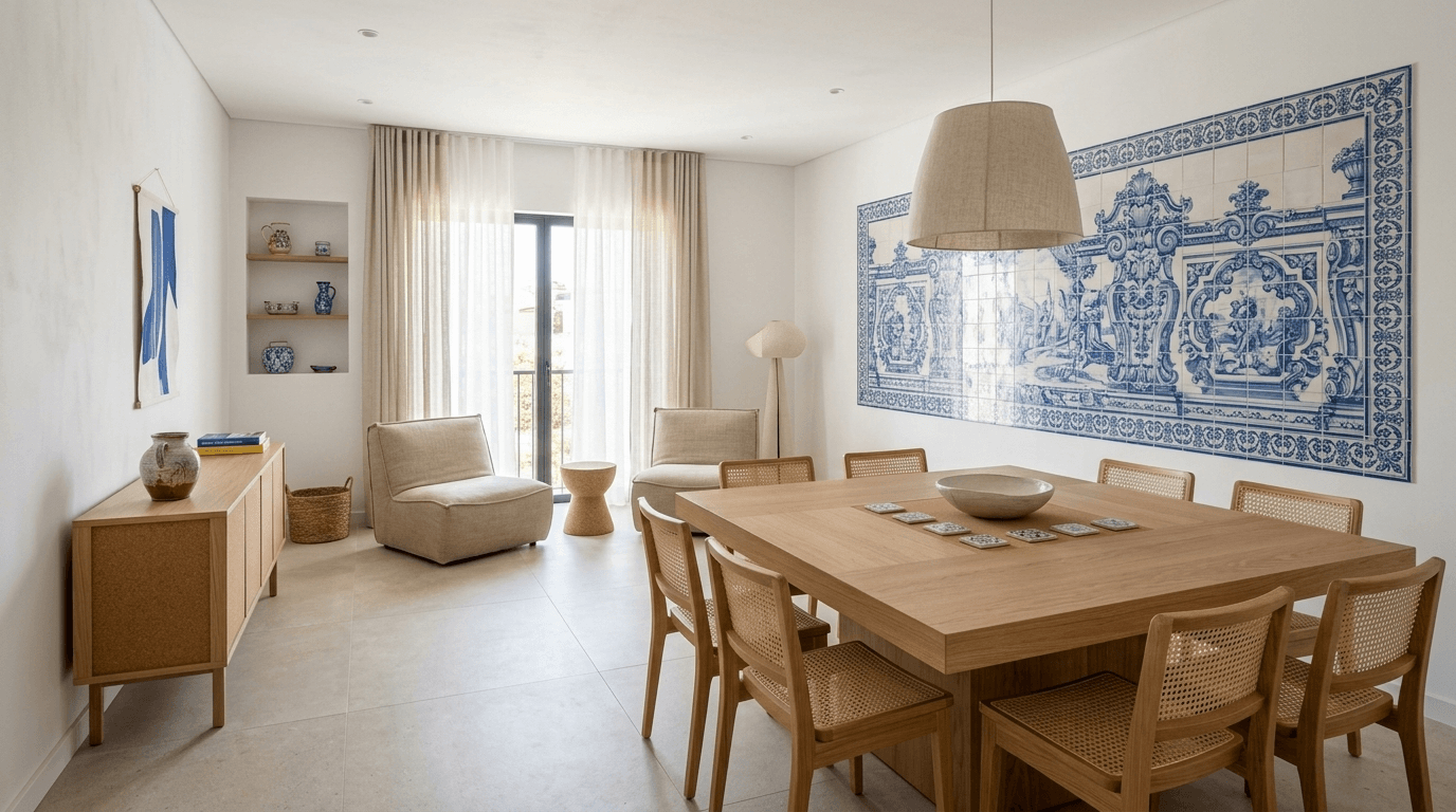 Portuguese Modern Living Room design — interior photo by GenRoom AI