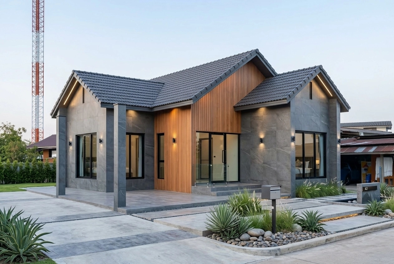 Contemporary Facade Facade design — facade photo by GenRoom AI