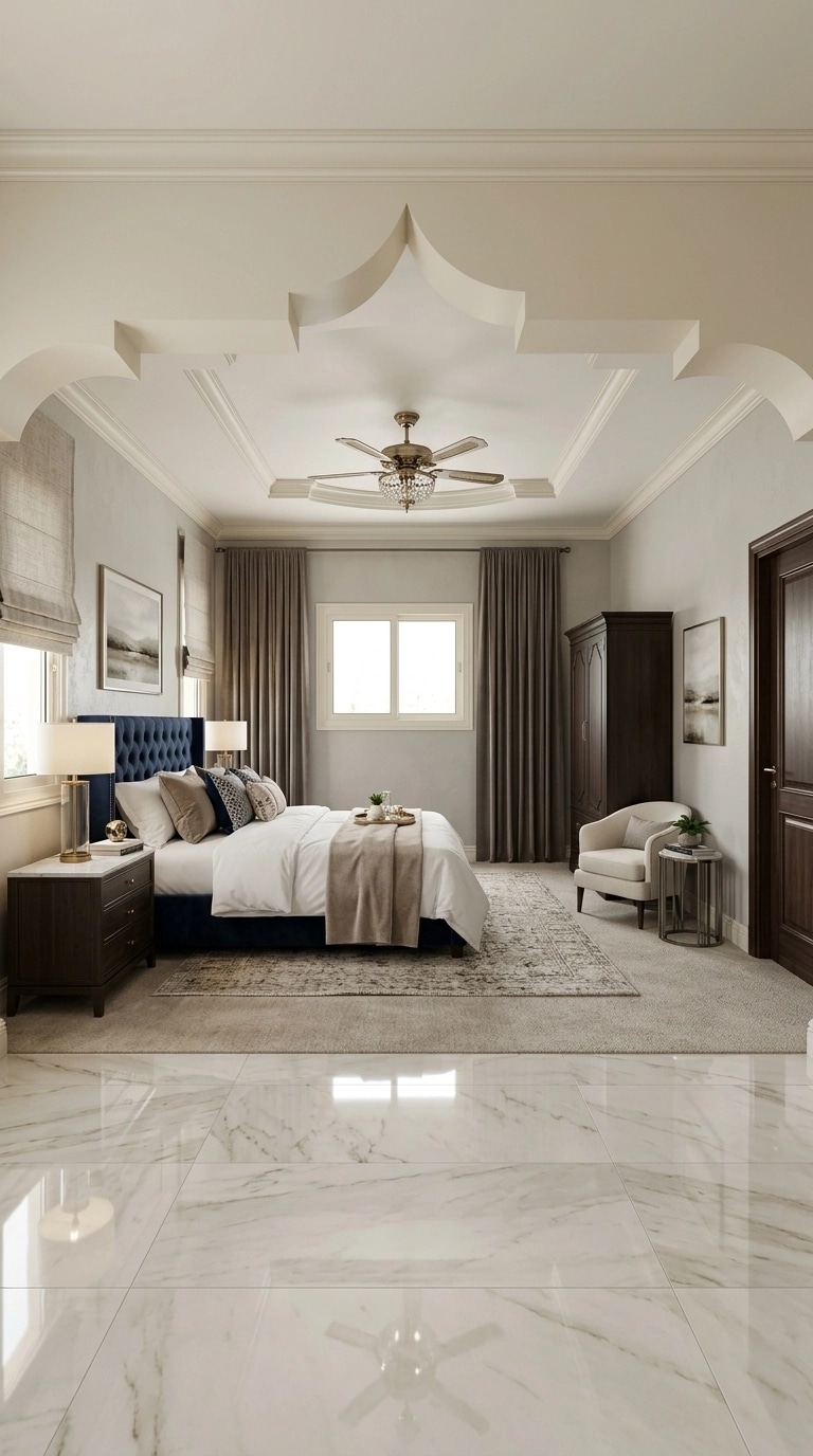 Transitional Bedroom design — interior photo by GenRoom AI