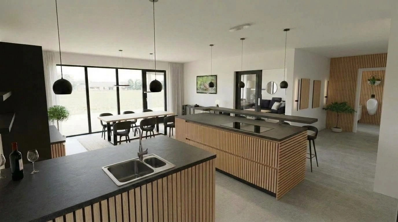 Kitchen interior in no_style style — photo by GenRoom AI