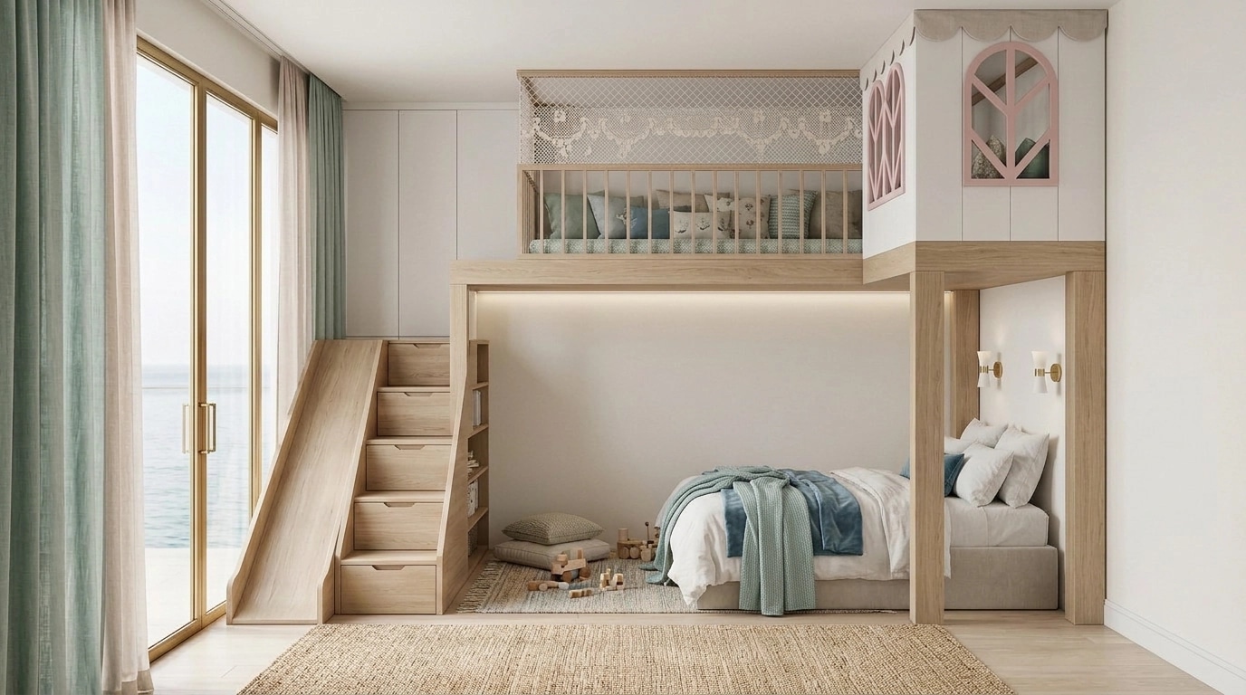 Interior design in Scandinavian style — Bedroom by GenRoom AI