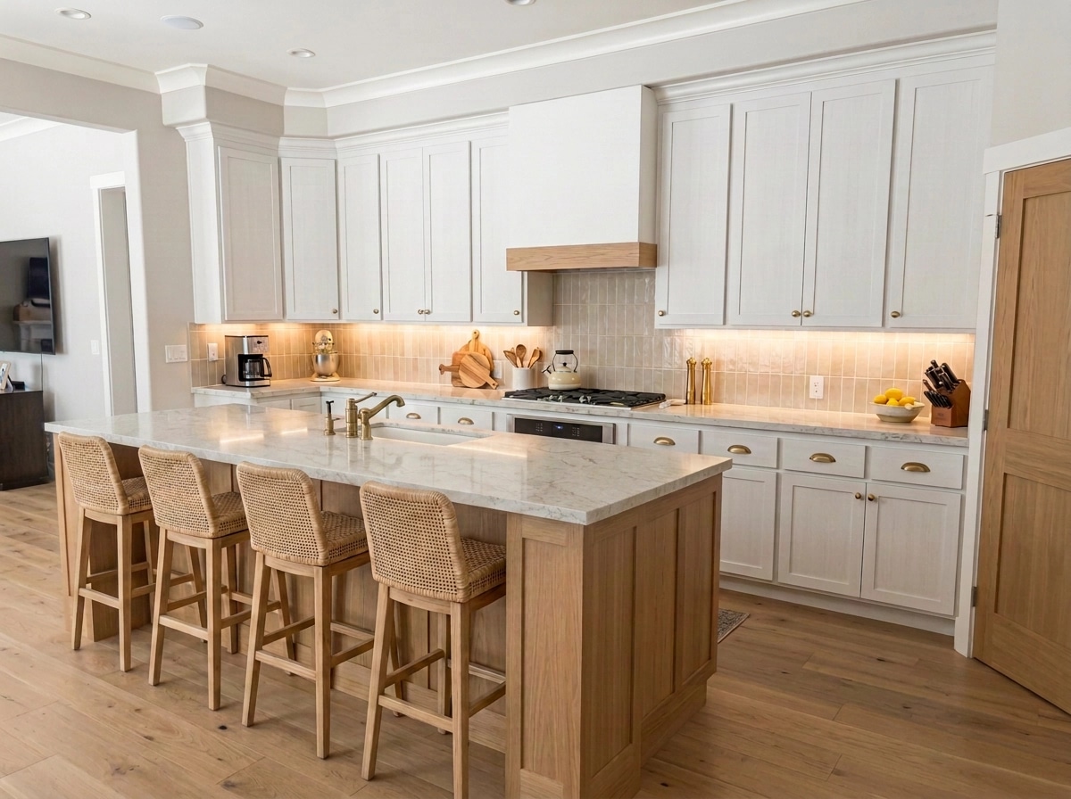 Modern Farmhouse Dapur design — interior photo by GenRoom AI