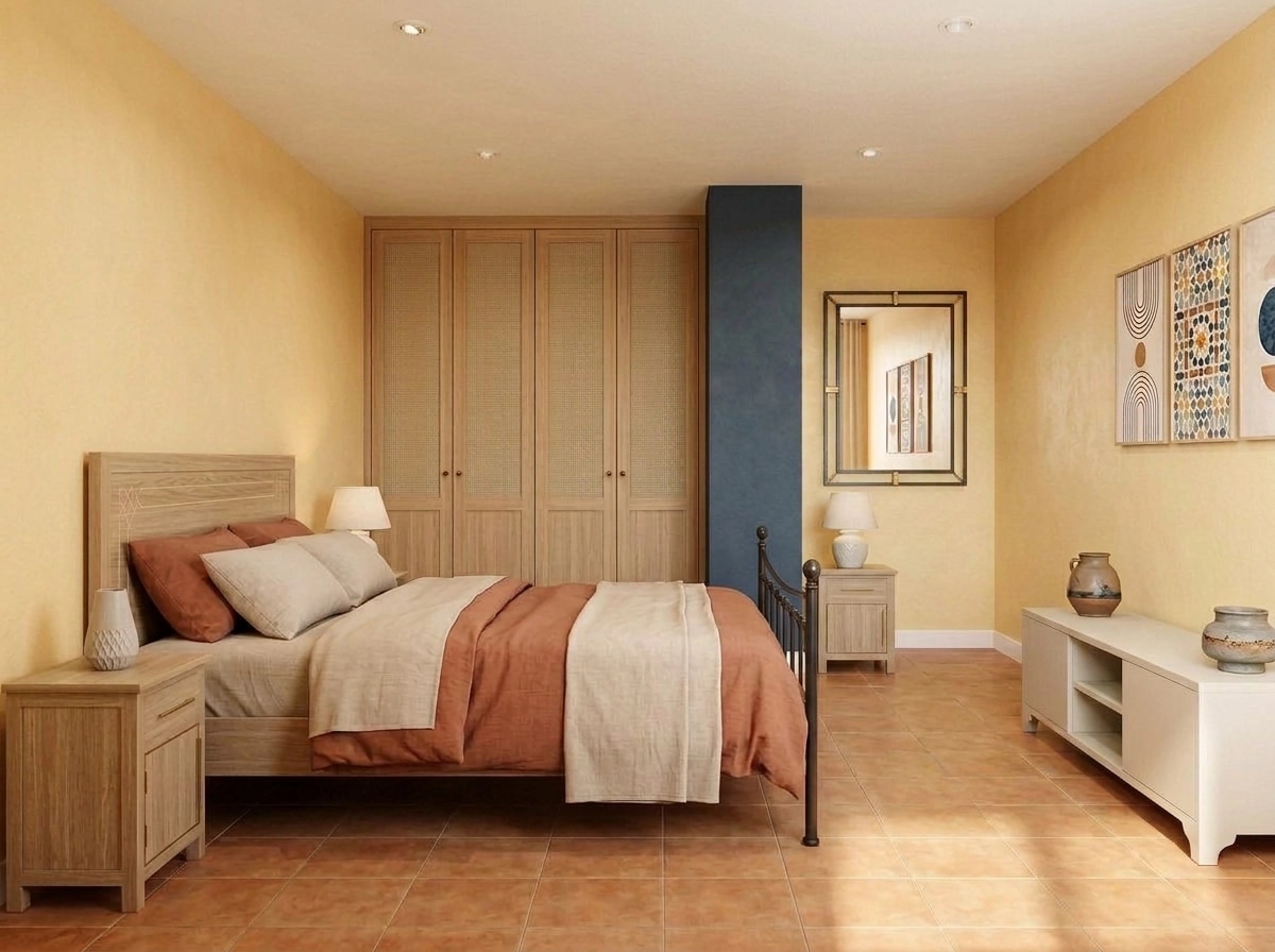 Interior design in Andalusian style — Bedroom by GenRoom AI