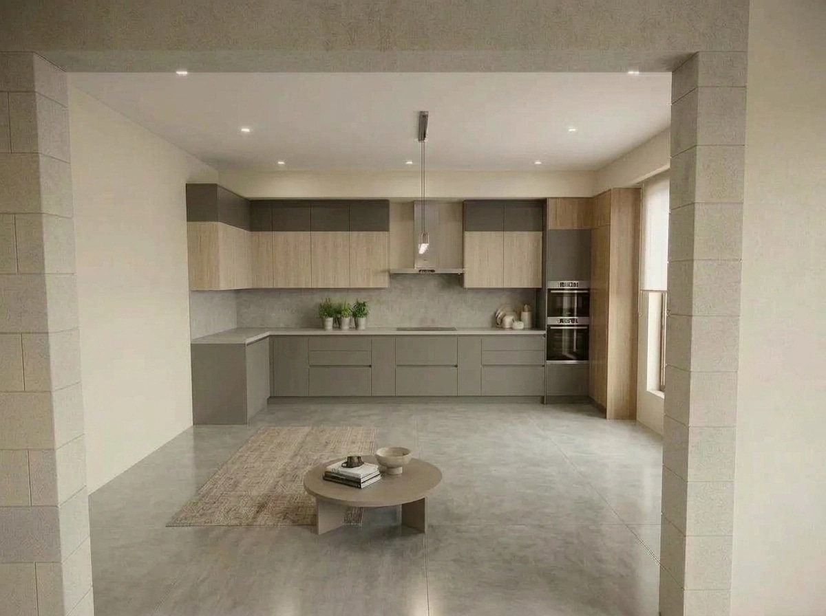 Kitchen interior in no_style style — photo by GenRoom AI